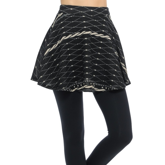 Leggings with Black Skirt Attached - Picture 1 of 3